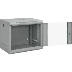 vidaXL Netwerk kabinet met opslag Grijs 53 x 45 x 45 cm Staal