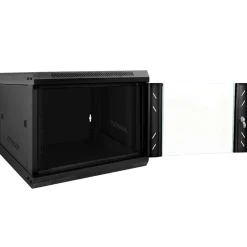 vidaXL Netwerk kabinet met opslag Zwart 53 x 60 x 45 cm Staal