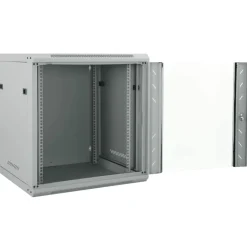 vidaXL Netwerk kabinet met opslag Grijs 60 x 60 x 65 cm Staal