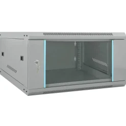 vidaXL Netwerk kabinet met opslag Grijs 60 x 60 x 35 cm Staal
