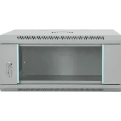 vidaXL Netwerk kabinet met opslag Grijs 60 x 35 x 28 cm Staal