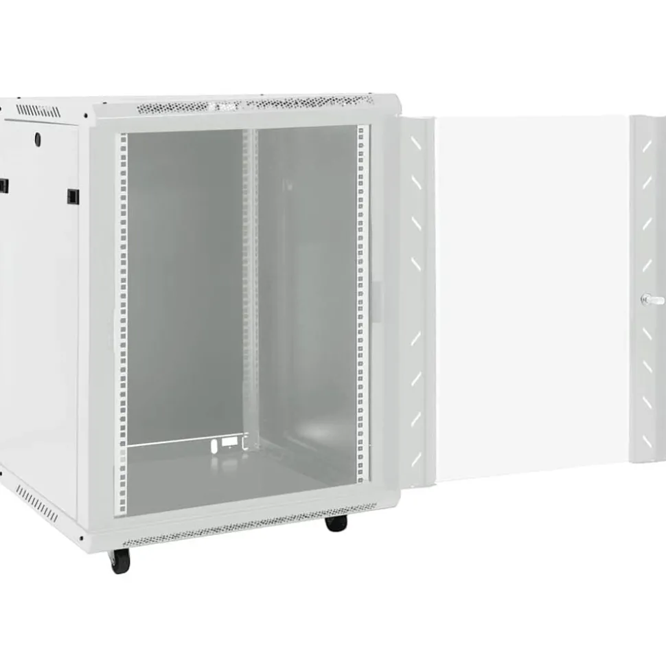 vidaXL Netwerkkast met draaiwieltjes 15U 19" IP20 60x45x86 cm