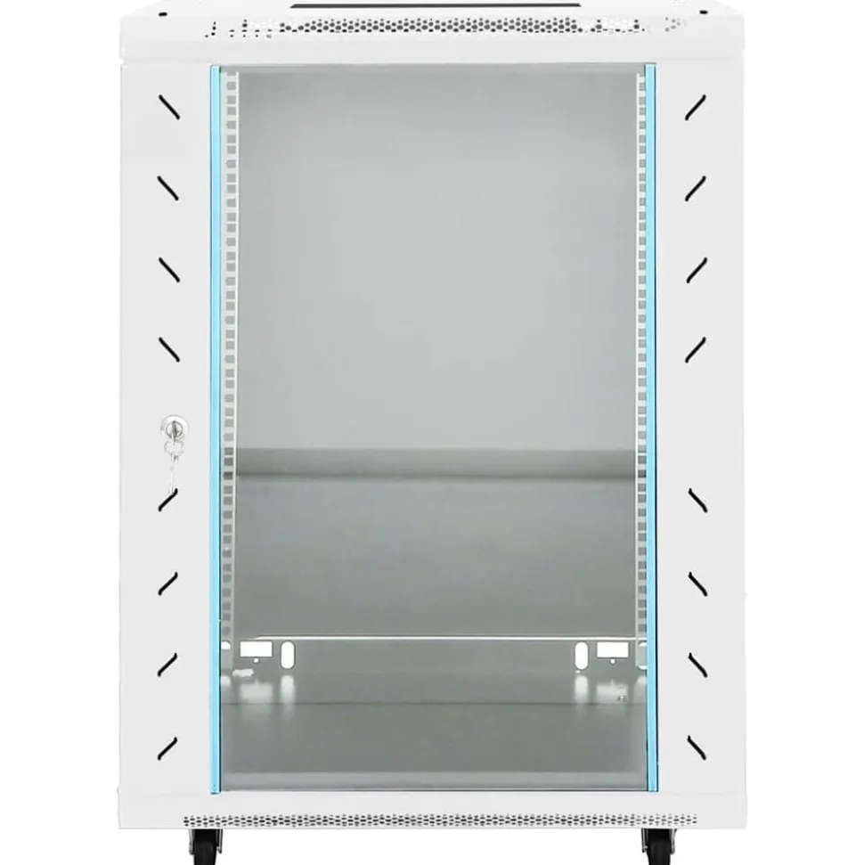 vidaXL Netwerkkast met draaiwieltjes 15U 19" IP20 60x45x86 cm