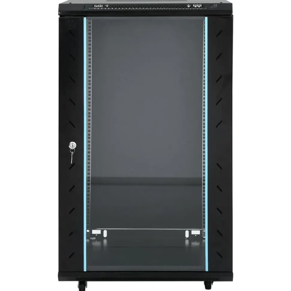 vidaXL Netwerkkast met draaiwieltjes 18U 19" IP20 60x60x100 cm