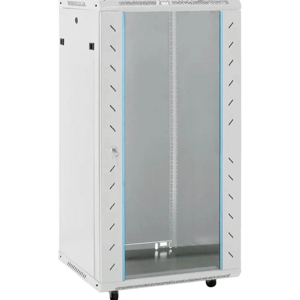 vidaXL Netwerkkast met draaiwieltjes 22U 19" IP20 60x60x120 cm
