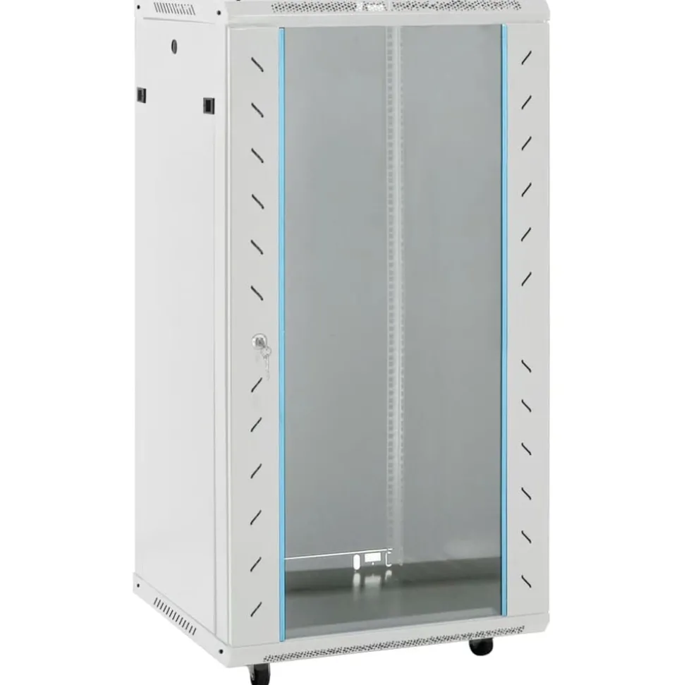 vidaXL Netwerkkast 22U 19" IP20 60x60x120 cm grijs