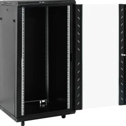 vidaXL Netwerkkast 22U 19" IP20 60x60x120 cm zwart