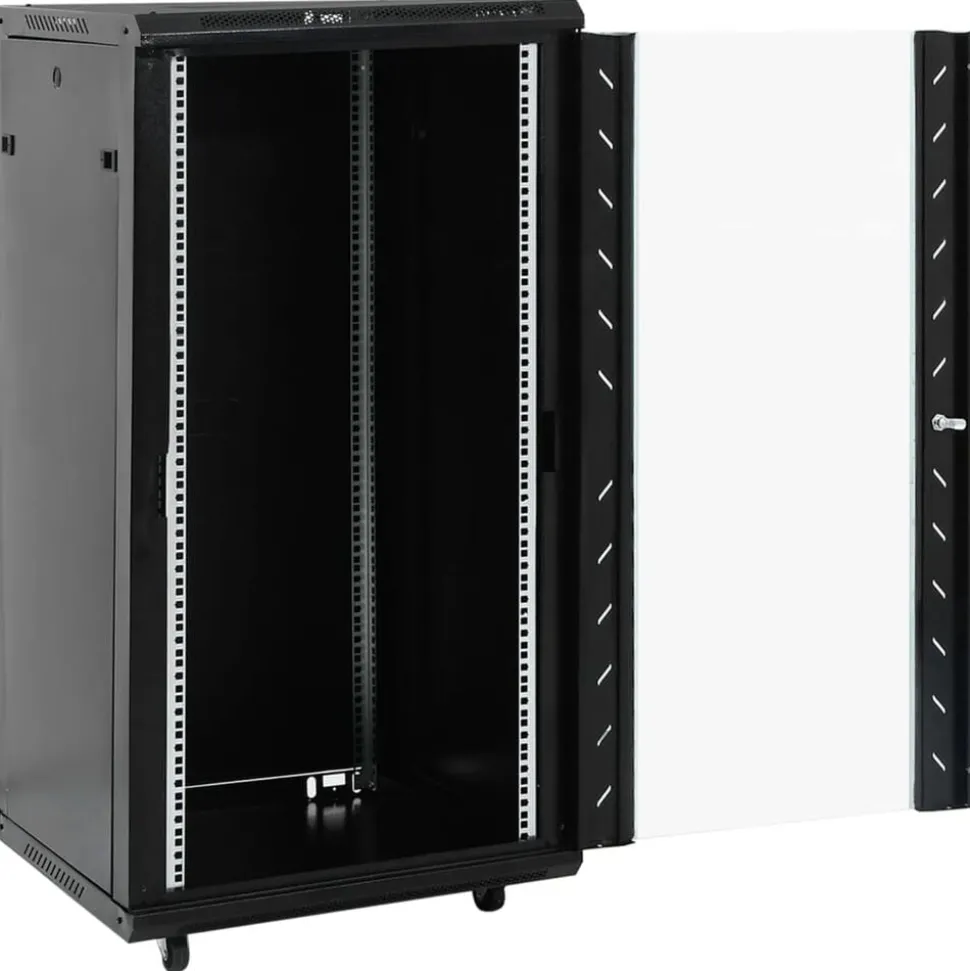 vidaXL Netwerkkast 22U 19" IP20 60x60x120 cm zwart