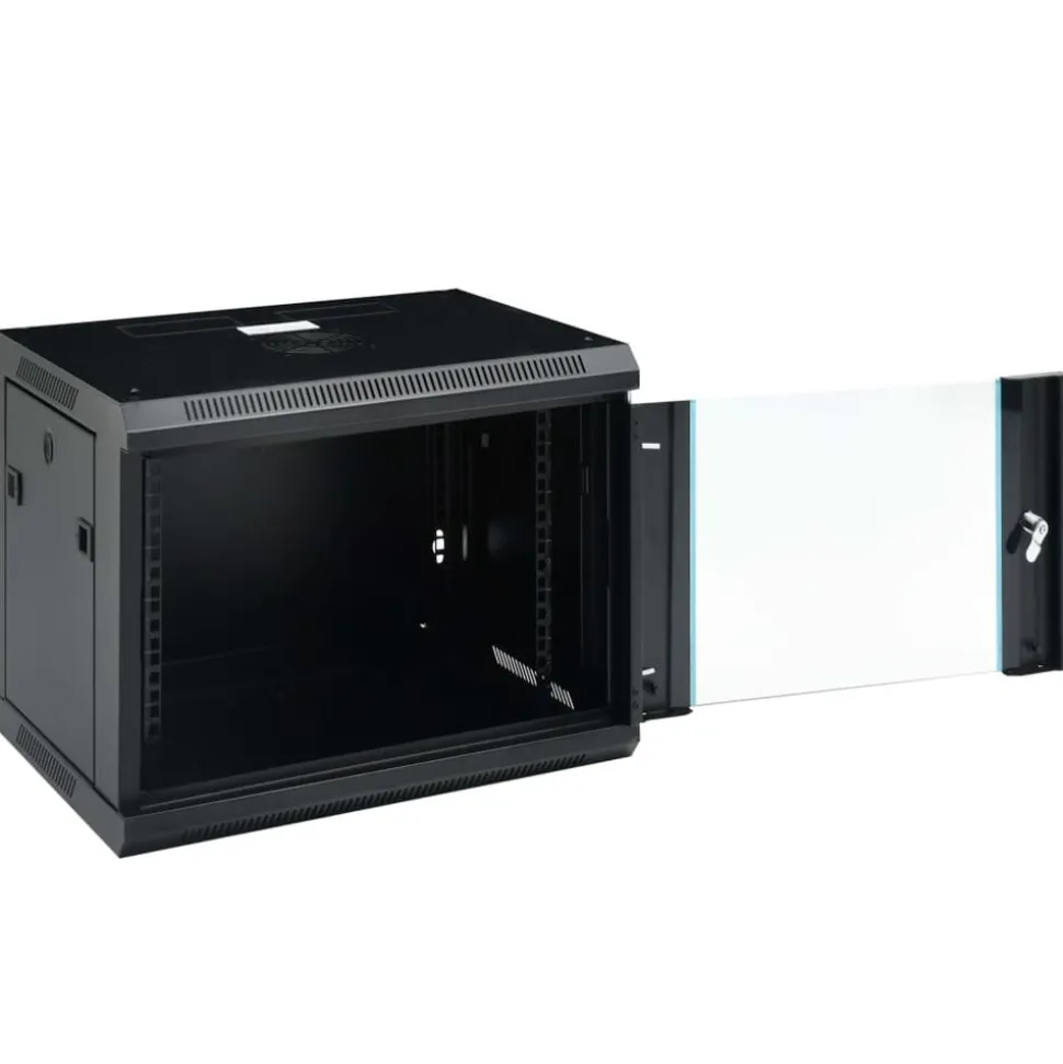 vidaXL Netwerkkast voor aan de muur 9U 19" IP20 600x450x510 mm