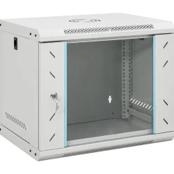 vidaXL Netwerkkast wandgemonteerd 9U 19" IP20 53x40x45 cm