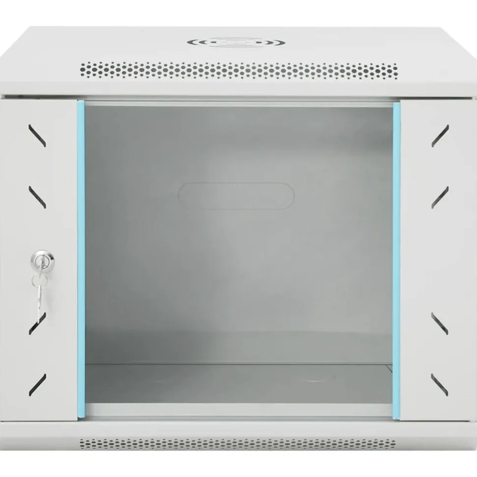 vidaXL Netwerkkast wandgemonteerd 9U 19" IP20 53x40x45 cm