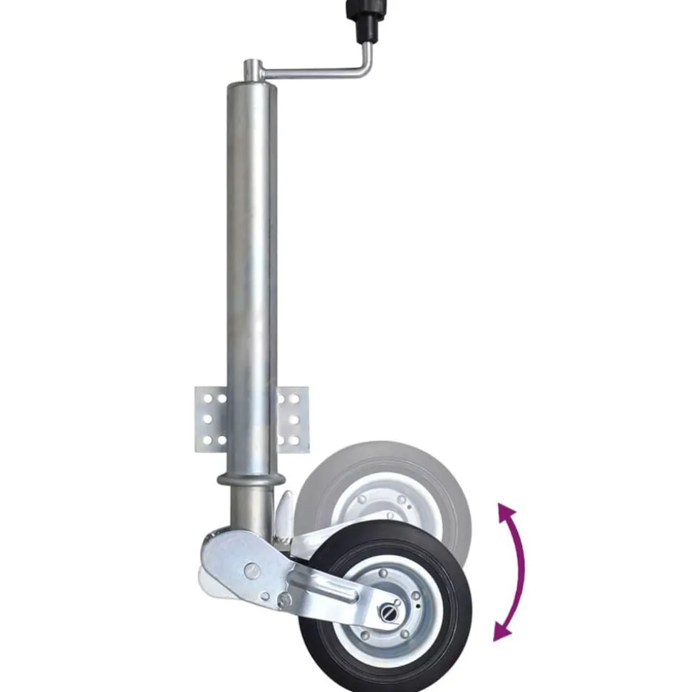 vidaXL Neuswiel met 2 staanders en 2 spanklemmen 60 mm