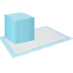 vidaXL Niet-geweven stof huisdier trainingspad 50 pcs Blauw en Wit