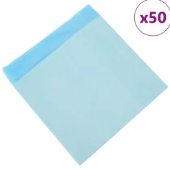 vidaXL Niet-geweven stof huisdier trainingspad 50 pcs Blauw en Wit