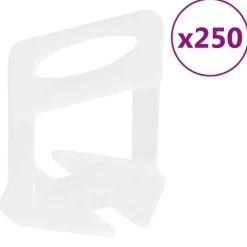 vidaXL Nivelleerklemmen voor tegels 250 st 1 mm