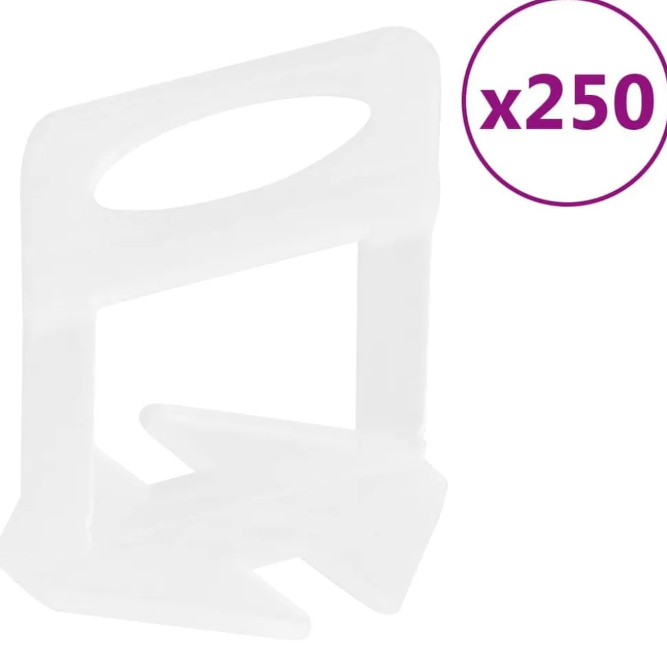 vidaXL Nivelleerklemmen voor tegels 250 st 1 mm