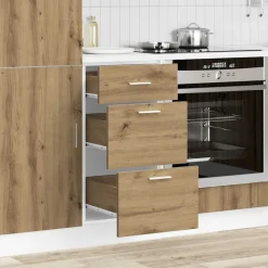 vidaXL Onderkast Lyon 40x46x81,5 cm bewerkt hout artisanaal eikenkleur