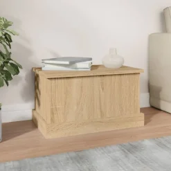 vidaXL Opbergbox Sonoma Eiken 50x30x28 cm Bewerkt Hout