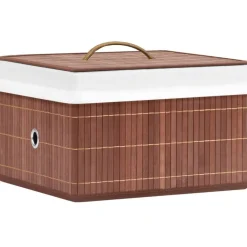 vidaXL Opbergboxen 4 st bamboe bruin