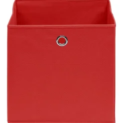 vidaXL Opbergboxen 4 st 32x32x32 cm stof rood