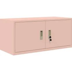vidaXL Opbergkast Roze 90 x 40 x 40 cm Staal