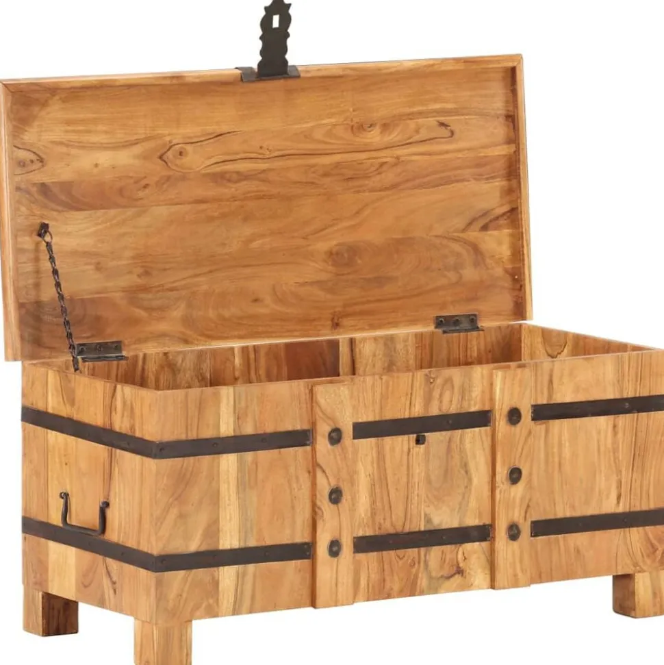 vidaXL Opbergkist 90x40x40 cm massief acaciahout