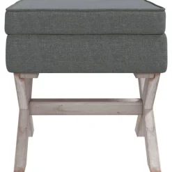vidaXL Opbergkruk 45x45x49 cm stof donkergrijs