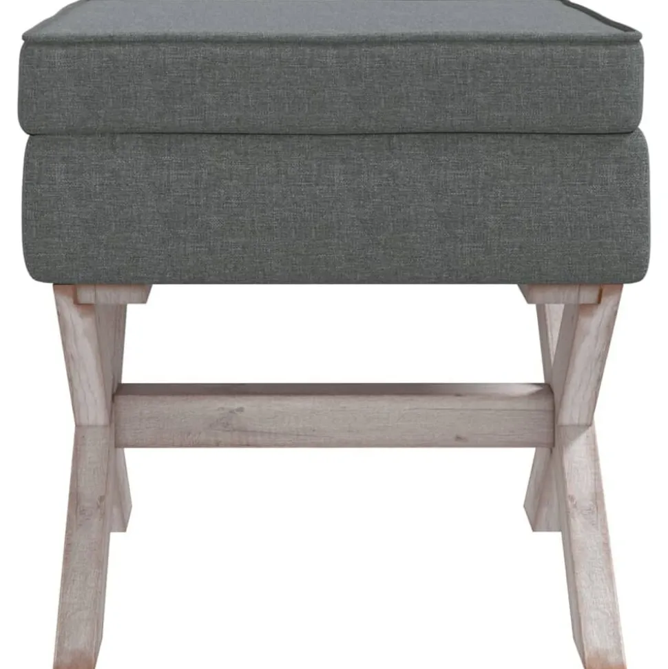 vidaXL Opbergkruk 45x45x49 cm stof donkergrijs