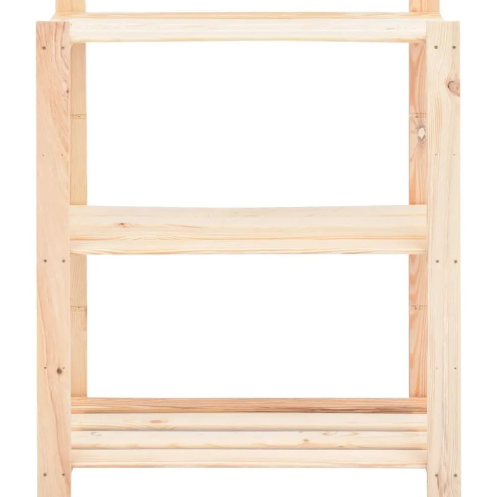 vidaXL Opbergrek 3-laags 80x38x90 cm massief grenenhout 150 kg