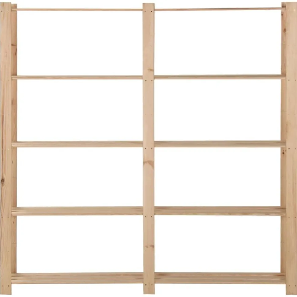 vidaXL Opbergrek 5-laags 170x28,5x170 cm massief grenenhout