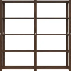 vidaXL Opbergrek 5-laags 170x38x170 cm massief grenenhout bruin