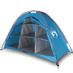 vidaXL Opbergtent 9 vakken waterdicht blauw