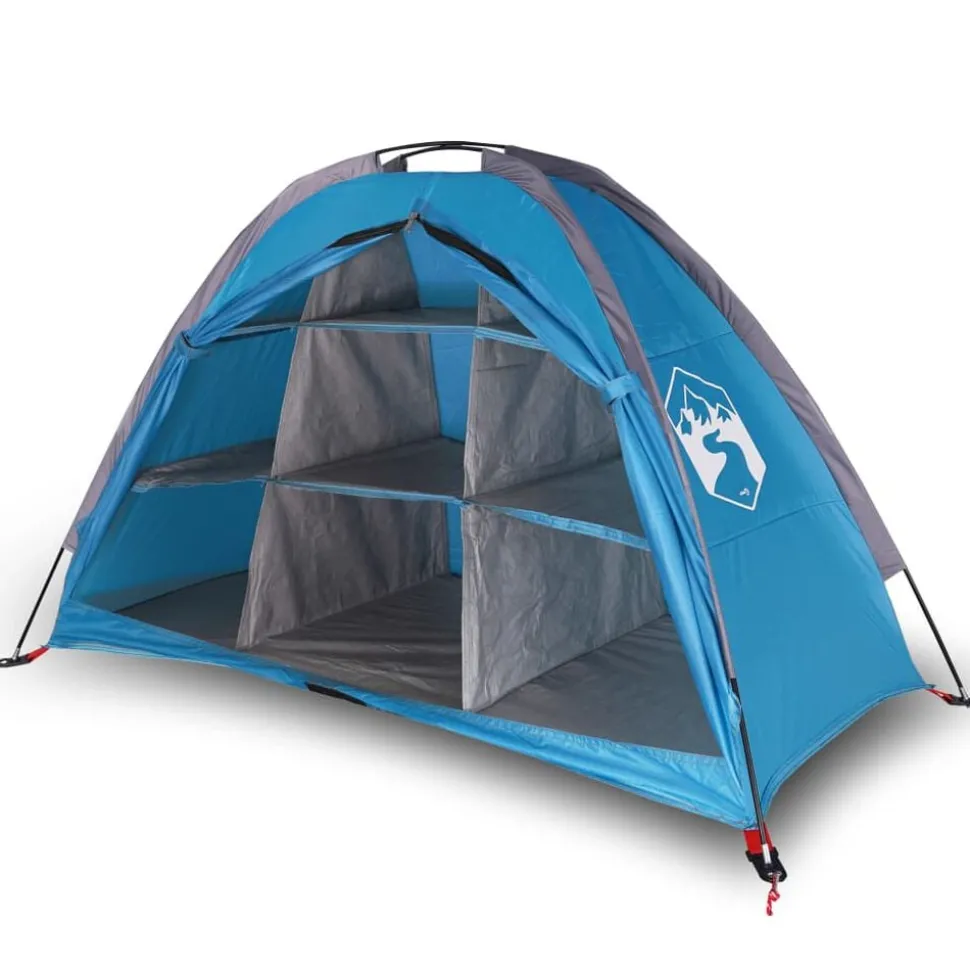 vidaXL Opbergtent 9 vakken waterdicht blauw