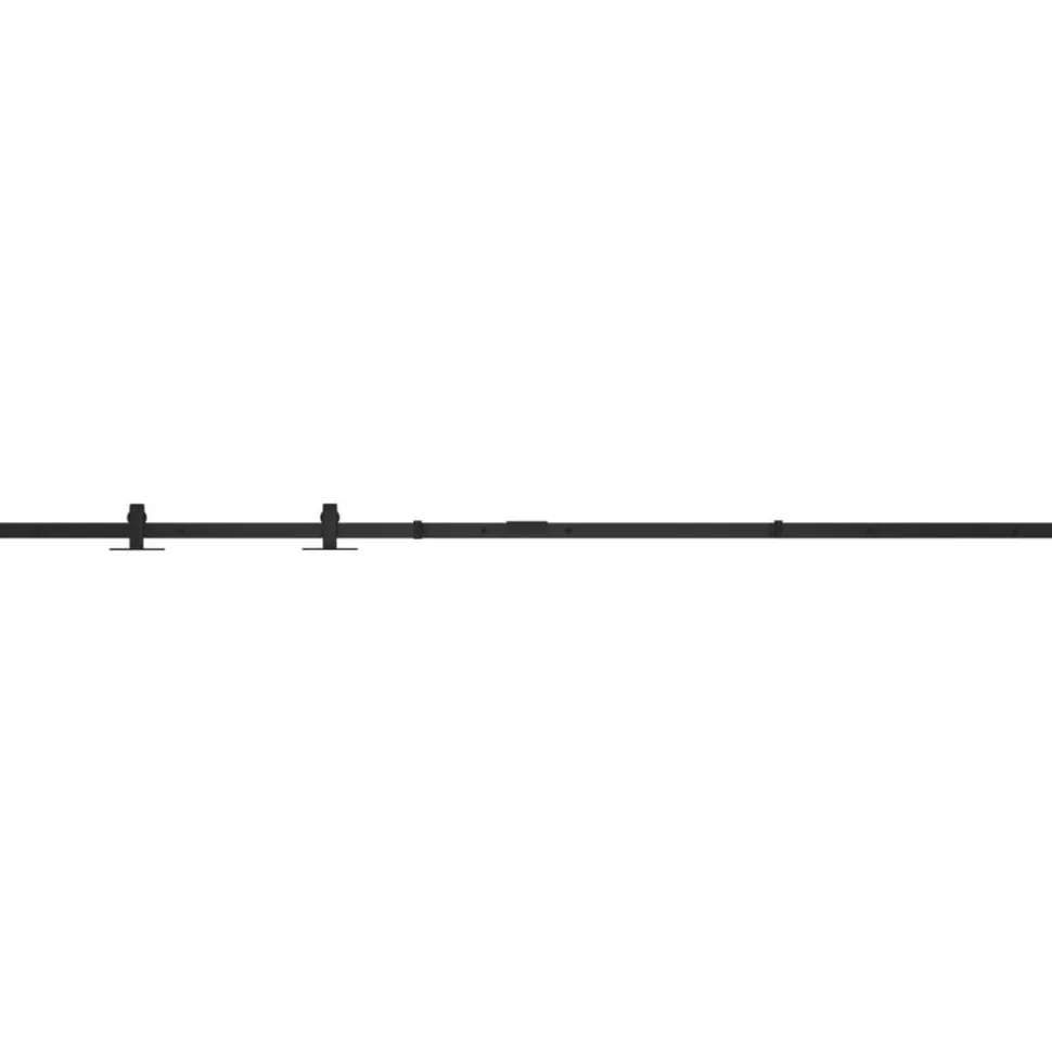 vidaXL Ophangset voor minischuifdeur 183 cm koolstofstaal