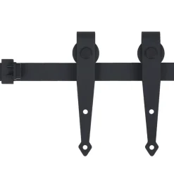 vidaXL Ophangset voor minischuifdeur 183 cm koolstofstaal
