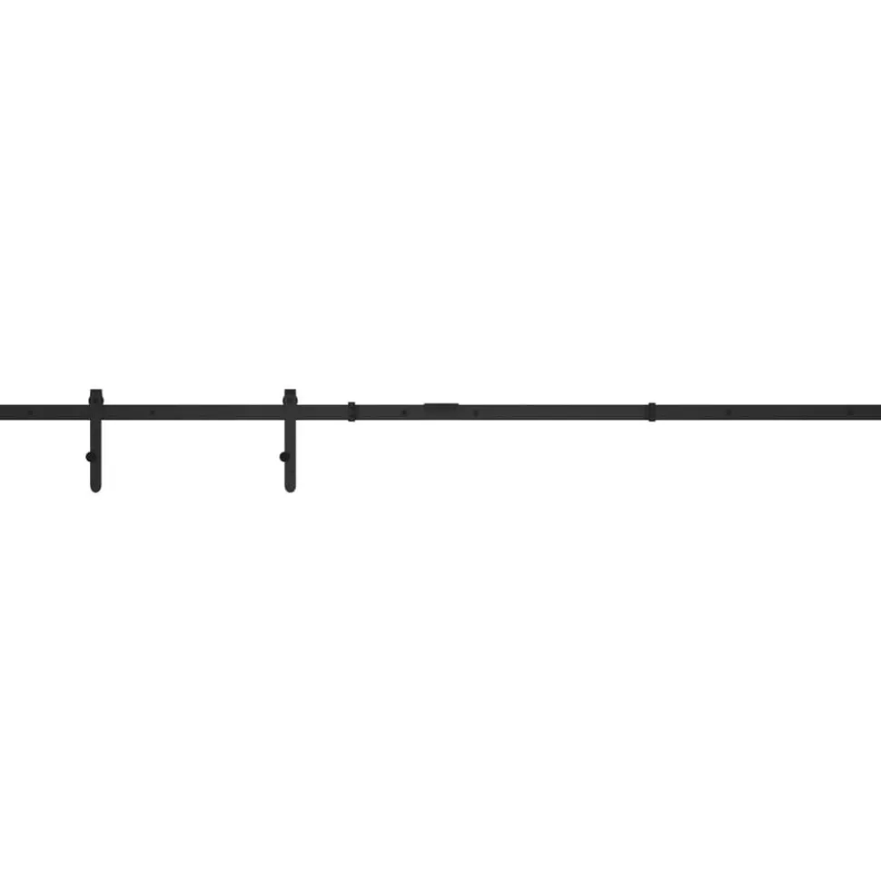 vidaXL Ophangset voor minischuifdeur 183 cm koolstofstaal