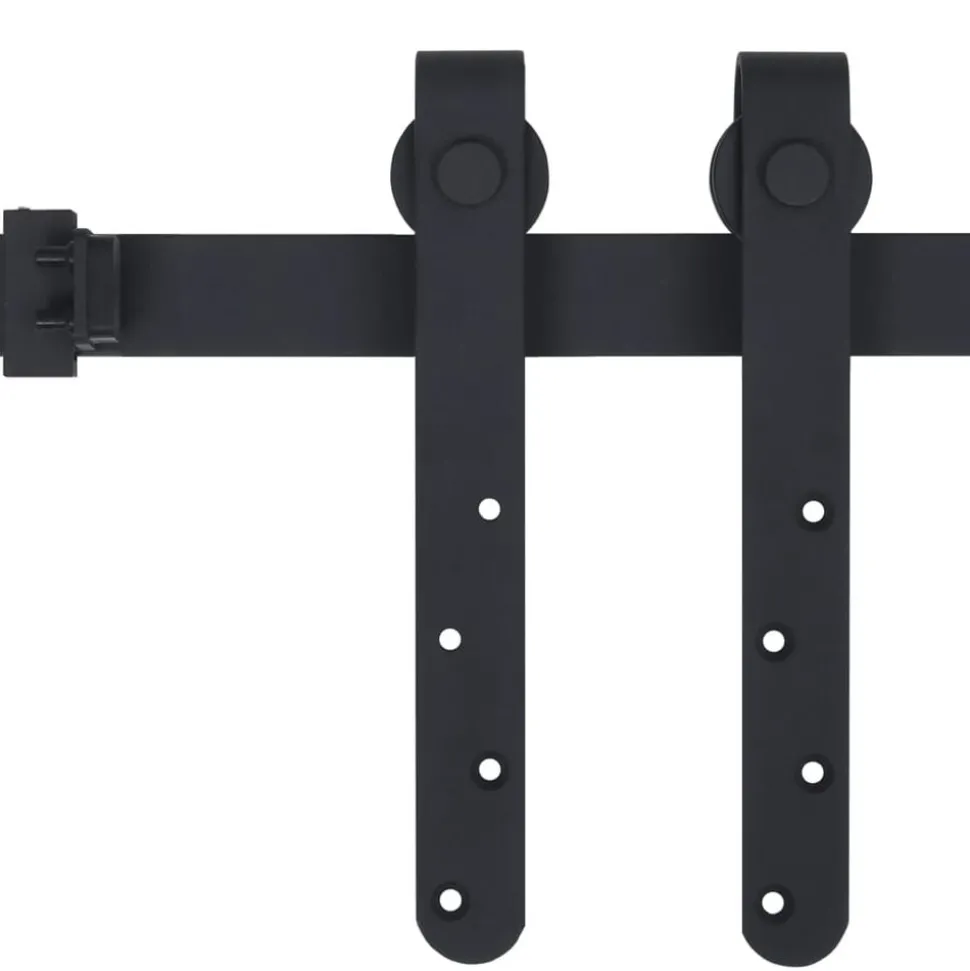 vidaXL Ophangset voor minischuifdeur 183 cm koolstofstaal
