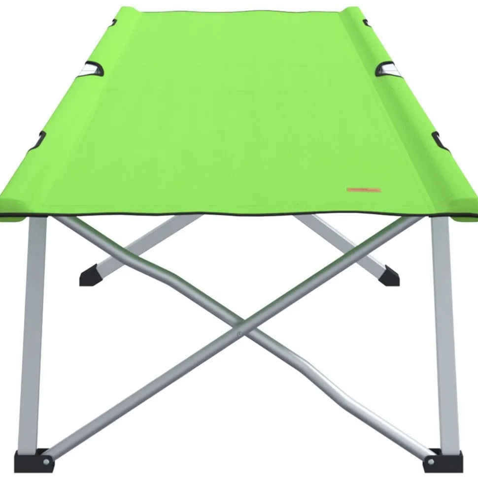 vidaXL Opvouwbaar Camping Bed Groen 194 x 62,5 x 42,5 cm