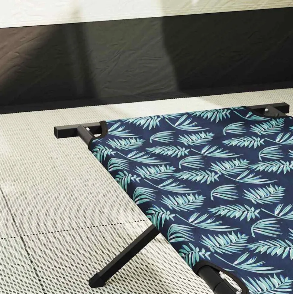 vidaXL Opvouwbaar Camping Bed Blad Bossen 193 x 69 x 45 cm Oxford stof