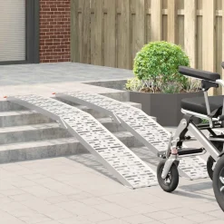 vidaXL Opvouwbare motoroprijplaat 340 kg per oprijplaat 2 stuks