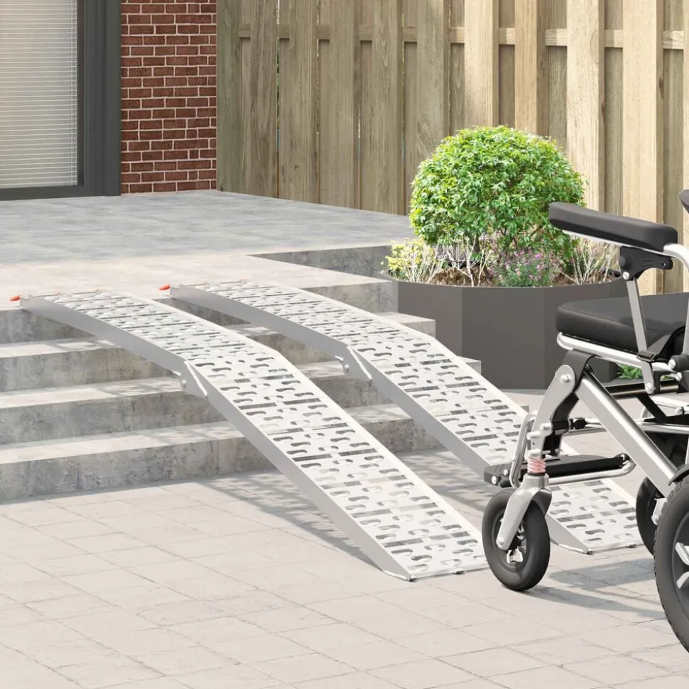 vidaXL Opvouwbare motoroprijplaat 340 kg per oprijplaat 2 stuks