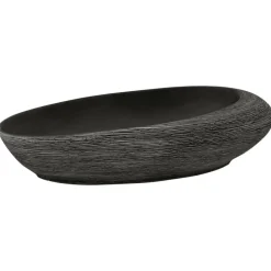 vidaXL Opzetwasbak ovaal 59x40x14 cm keramiek grijs en zwart