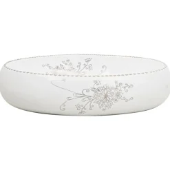 vidaXL Opzetwasbak ovaal 59x40x15 cm keramiek wit