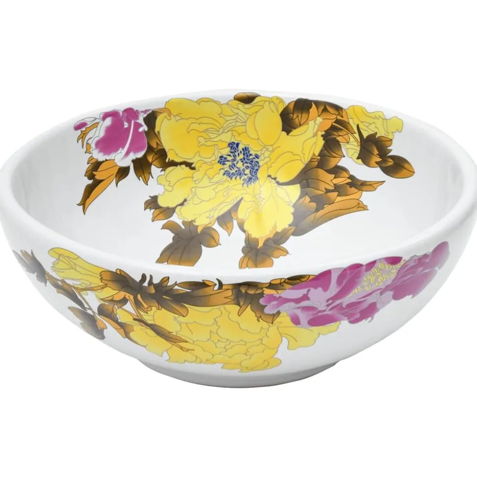 vidaXL Opzetwasbak rond Φ41x14 cm keramiek meerkleurig