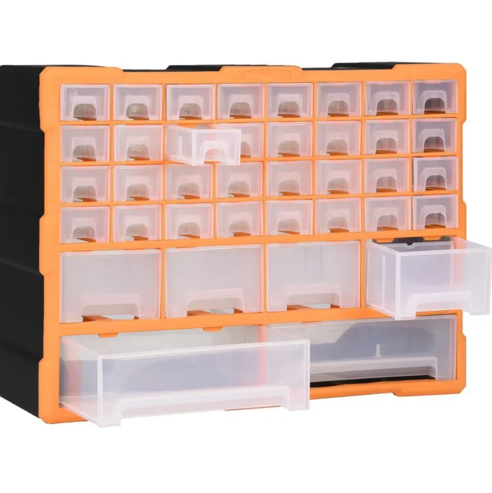 vidaXL Organiser met 38 lades 52x16x37,5 cm