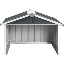 vidaXL Overkapping voor robotmaaier 92x97x63 cm staal antracietkleurig