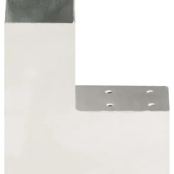 vidaXL Paalverbinding L-vorm 71x71 mm gegalvaniseerd metaal