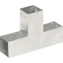 vidaXL Paalverbinding T-vorm 71x71 mm gegalvaniseerd metaal