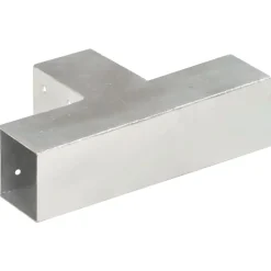 vidaXL Paalverbinding T-vorm 71x71 mm gegalvaniseerd metaal