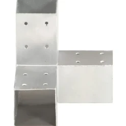 vidaXL Paalverbinding Y-vorm 71x71 mm gegalvaniseerd metaal